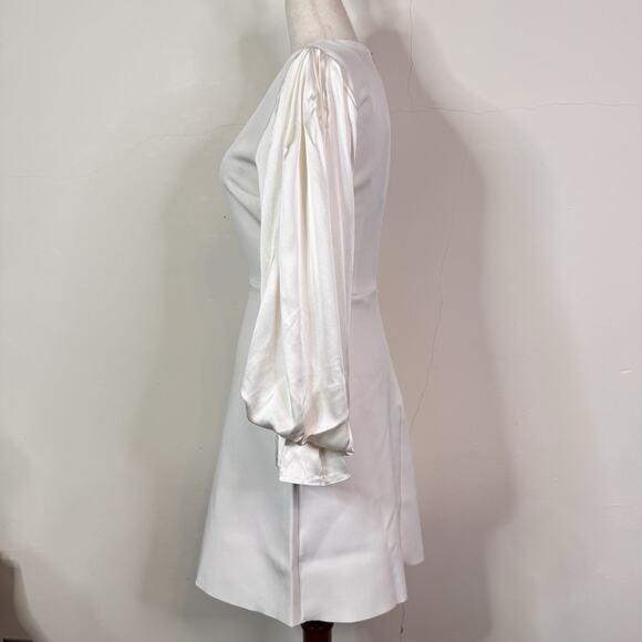 Roksanda White Statement Balloon Sleeve Dress Size 2 NWT Elegant Minimalist - Picture 8 of 15